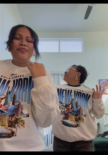 Girl timeeeee | New York Sevens crew neck by @37productions • get yours now! 🇫🇯🇺🇸 | always a good time w/ @Magz Navara 💃🏽❤️ #fijitiktok🇫🇯 #fijirugby #rugbysevens #sissy #fyp