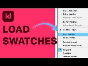 How to Load Swatches From a Document in InDesign