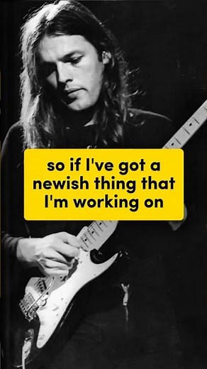 David Gilmour interview: so if I've got a newish thing that I'm working on