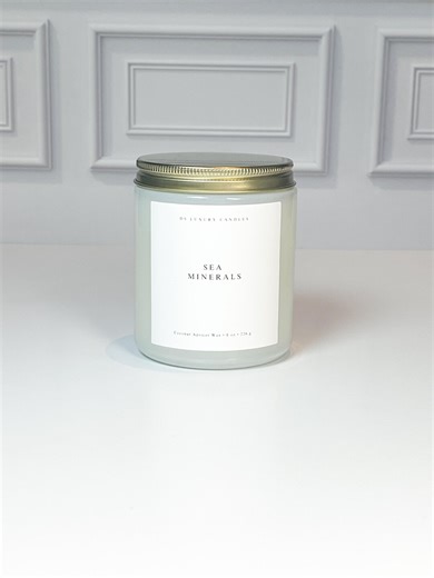 Sea Minerals Candle – Clean Ocean Air, Coconut Apricot Wax – 8 Oz - Etsy