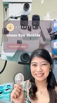 How to use glass eye shields #postEyeSurgery #eyeProtector #lasik #cataractsurgery