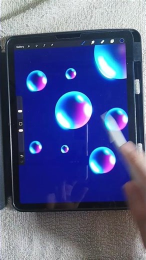 “Satisfying Neon Bubble Art ✨🔥” #shorts #animation #procreate