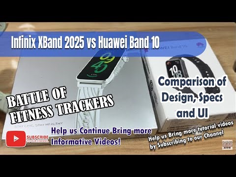 Infinix XBand vs Huawei Band 10 - Comparison of Design Specs and UI