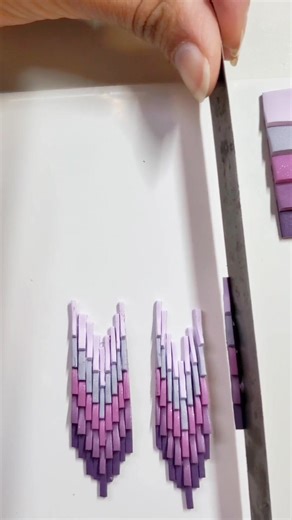 Finally tried the 3D Bargello technique 💜 . . . . . . #3dearrings #bargelloearrings #bargellopattern #fringeearrings #handsculpted #purpleearrings #satisfyingvideo #clayearrings #workinprogress #polymerclayjewelry #earringsofinstagram #polymerclay #clayearrings #clayjewellery #clayart #sculpey #madeinusa #polymerclayjewellery #handmade #handmadejewelry #statementearrings #shophandmade #handmadewithlove #clayfinery #etsyseller #etsysellersofinstagram #supportsmallbusinesses