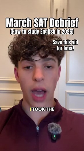 This is exactly how to study for the SAT English section in 2026, coming from an SAT tutor that took the March SAT. SAT study guide 2026. SAT tutor #satprep #sattest #sattestprep #digitalsat