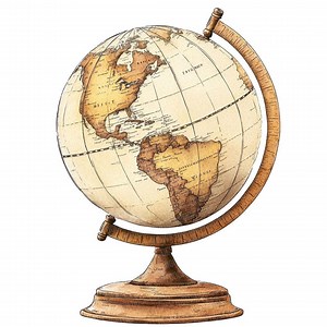 Vintage Globe PNG Clipart, 12x Antique World Map Illustrations, Printable Clip Art Set, Digital Download, Paper Crafts, Junk Journal Bundle - Etsy