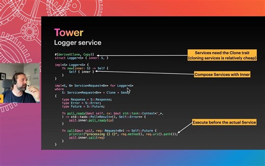 Rust中的 Tower 和 Service Trait 教程 - Rust Tokio