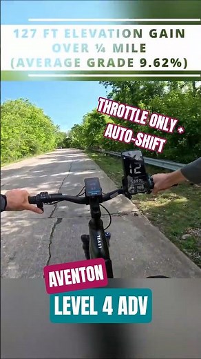 Throttle Only + Auto Shift Hill Climb Test: Level 4 ADV