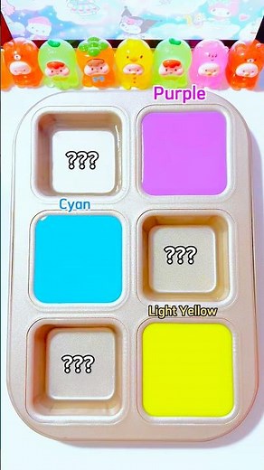 Create beautiful colors using just three colors: Purple, Cyan, and Light Yellow💜🩵💛
