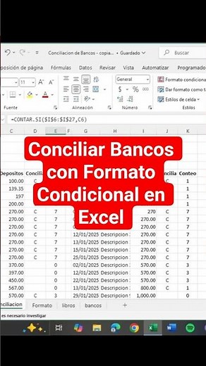 Reconcile Banks with Conditional Formatting in Excel #reconciliation #banks #excel #exceltips