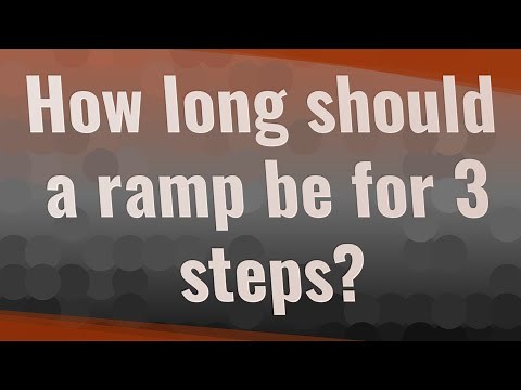 How long should a ramp be for 3 steps?