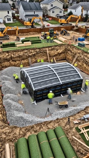 😱 Hidden Backyard Bunker Build From Start to #shorts #shippingcontainer #backyardbunkes #bunkerbuild