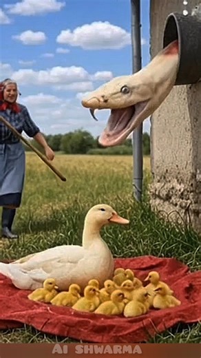 Terrifying! Elderly Women Fight a Giant Snake in the Village 😱🐍