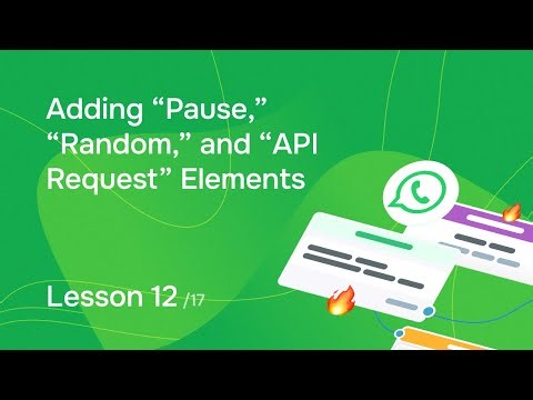 Lesson 12. Adding “Pause,” “Random,” and “API Request” Elements
