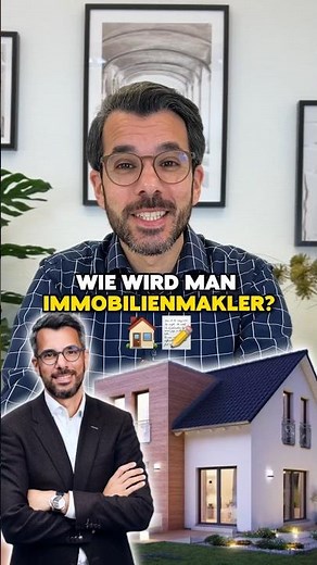 WIE wird man Immobilienmakler? 👔📚 #immobilienmakler #immobilie #ausbildung