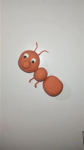 DIY ant 🐜 by clay art#clayart#creativeclayideas