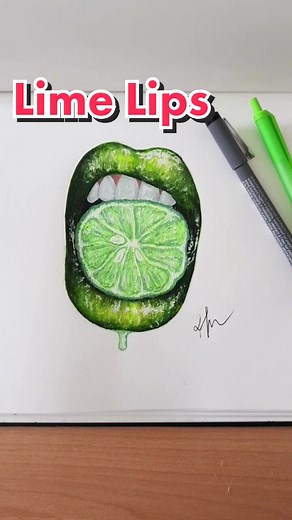 Lime Lips Drawing and Memes Compilation