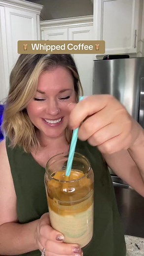 Whipped Coffee2 tbsp instant coffee (regular or decaf)2 tbsp hot water 1-2 tbsp sweetener, I’m using 1 tbsp brown sugar8 ounces your choice of milk (steamed or cold)Add the hot water, sweetener and instant coffee to a mixing bowl and whip with a hand mixer for 3-5 minutes until fluffy Pour milk into a glass, top with the whipped coffee, stir slightly with a spoon or straw and enjoy! #whippedcoffee #coffeedrinks #coffee | Stephanie Gigliotti