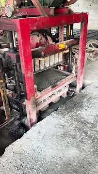 Cement Brick Manufacturing Process 😲🚜-part 02 | Cement Brick Making Machine.#viralshorts
