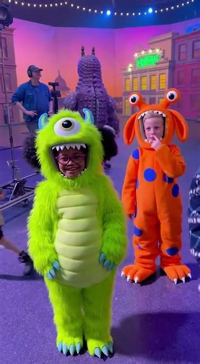 Behind the scenes on the Monsters Inc Live action