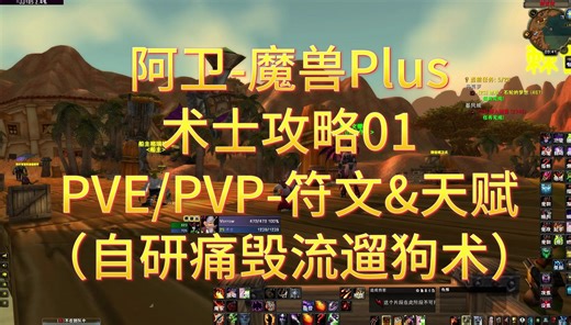 【阿卫魔兽Plus】术士攻略01（25级符文天赋）