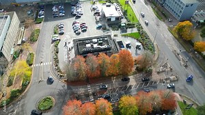 Most Beautiful High Angle Footage of Hemel Hempstead City of England UK. The Footage Captured with Drone's Camera on November 5th, 2023 During Bright Sunny and Windy Day.