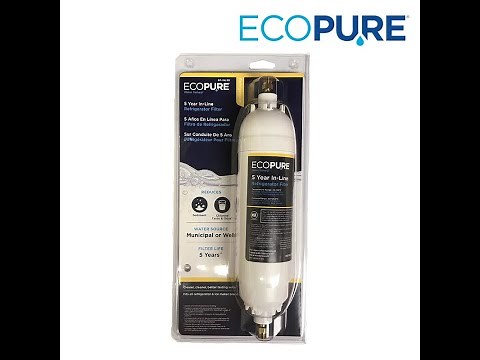 How to install an in-line water filter to a Sub-Zero Fridge / Refrigerator ?