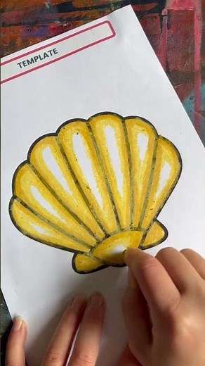 Tonal Seashell Drawing Worksheet - Inspired by Amiria Gale