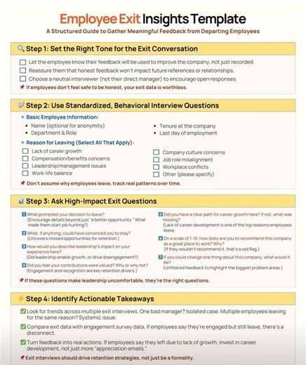#employees #exit #insights #template #EmployeeExperience #EmployeeExit | HR & IR Academy | Facebook