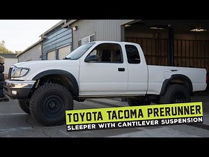 2003 Toyota Tacoma PreRunner SLEEPER Build Walk Around First Gen with Cantilever Suspension