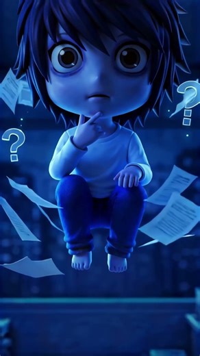 Even chibi L is still intimidating 🧠 Made with KomikoAI #deathnote #l #aiart #komikoai