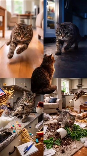 Cats Turning Homes Into Chaos Zones #cat #funnycats #shorts