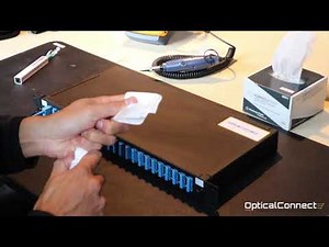 Fiber Optic Cleaning with Kimwipes, videoscope and one-click cleaner