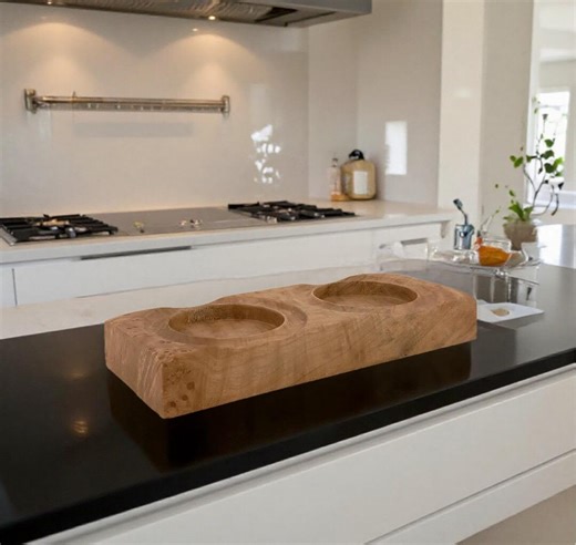 Maple Burl Salt and Pepper Mill Tray - Etsy