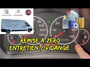 How to reset the service light on the Peugeot Boxer.