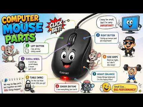 Parts Of The Computer Mouse #mouse #computer