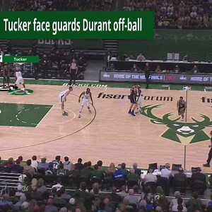 On this episode of #NBABreakdown, we showcase P.J. Tucker and his incredible effort in defending Kevin Durant throughout the Eastern Conference Semifinals! #FearTheDeer 🦌 Tucker and the Milwaukee Bucks battle against Trae Young and the Atlanta Hawks for #NBAECF presented by AT&T TONIGHT at 8:30pm/et on NBA on TNT. | NBA