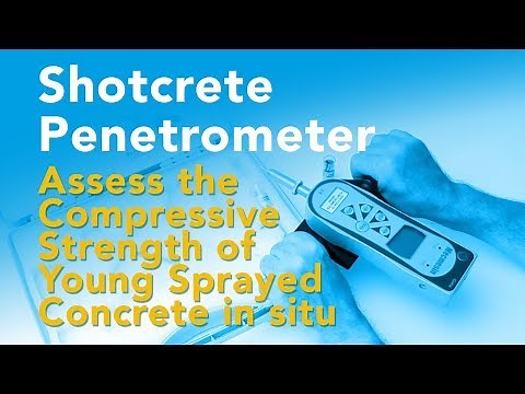 Shotcrete penetrometer testing - testing young sprayed concrete with the AFG Shotcrete Penetrometer