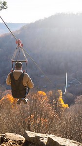 Zippin’ again… Views from the longest zipline in the state of Arkansas. Give us a shout to book your zip (and pair it up with the via ferrata experience). #horseshoecanyonranch | Horseshoe Canyon Ranch