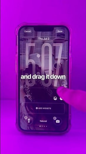 How To Make The Lock Screen Clock Bigger! IOS 26