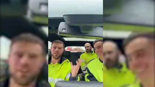 Bricklayers turned TikTok stars who mime songs using building materials as instruments now cannot escape banter at work