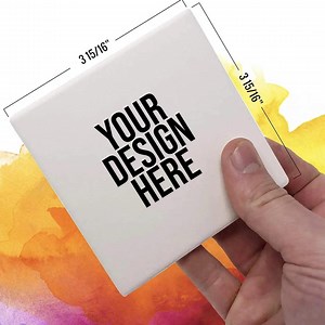 Custom Square Ceramic Coasters: Personalized Photo or Logo, 4-pack - Etsy