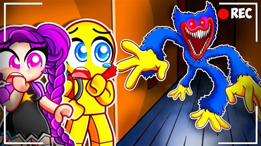 半夜监控惊现恐怖Huggy Wuggy！罗布乐思玩家集体吓尿😱