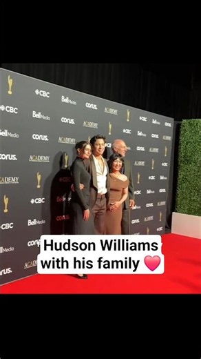 Hudson Williams with his girlfriend and parent at the Canadian Screen Awards 2026 🥹❤️#hudsonwilliams
