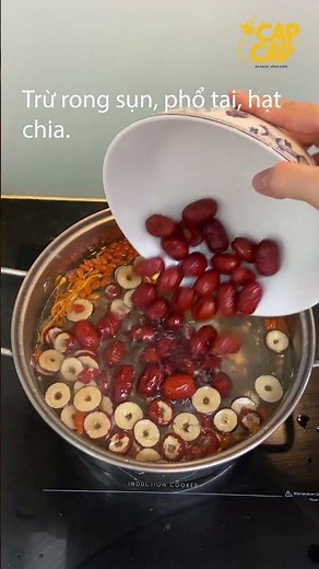 Cooking ginseng and bo luong super fast and super simple - ideal dessert for hot summer