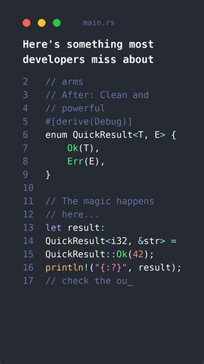 The Rust trick that changed my coding speed 🚀 #programming #shorts #viral