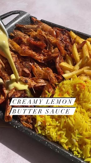 Creamy Lemon Butter Sauce The sauce of my dreams made in the saucepan of my dreams @brabantiasouthafrica Pairs perfectly with seafood and chicken. May I dare to to say this is the ocean basket lemon butter dupe 🫣 hope you give it a try and let me know 💕 The recipe for these prawns are in my precious post. creamy lemon butter sauce 150g butter 125ml cream I used (I used @woolworths_sa pouring cream) 1/4 tsp flour (optional) if serving immediately. It will stick to the prawns nicely. 1 tsp groun