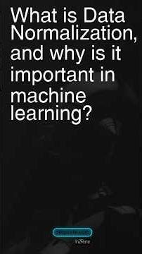 Today Ques: Data Normalization #machinelearning #interviewprep #datascience #artificialintelligence