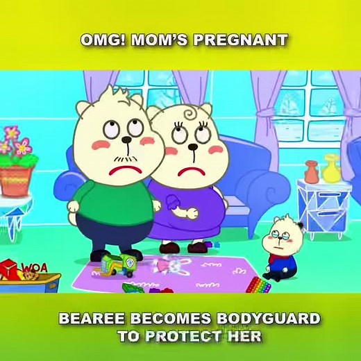 How Bearee protects his mom???#woanetwork #woavideo #bearee #animation