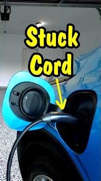 How to Release a Stuck Charging Cord on an EV Car